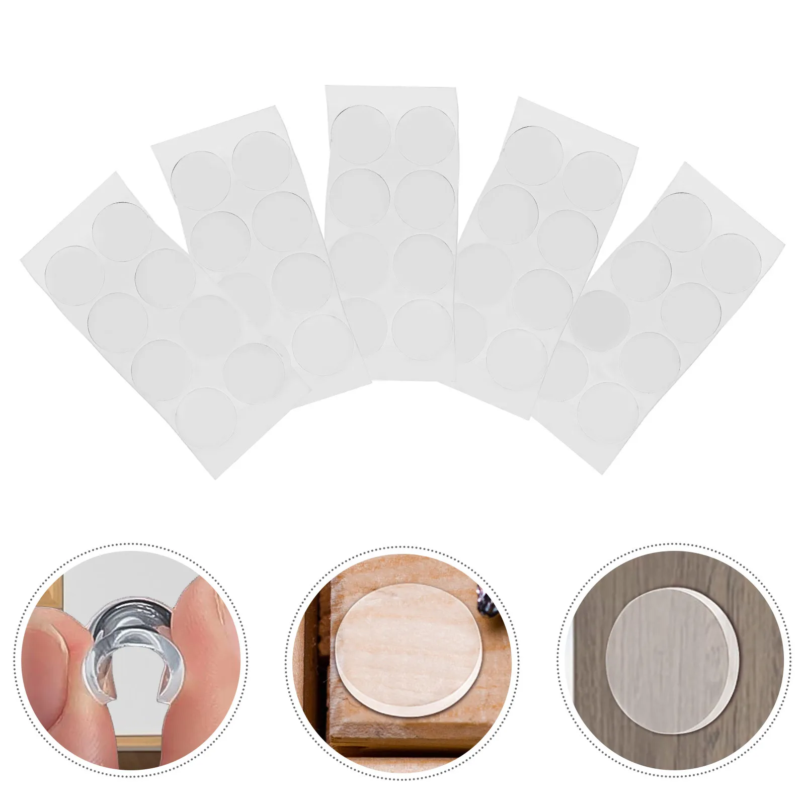 80 قطعة منصات مضادة للانزلاق الفواصل الوفير واضحة لطاولة زجاجية خزانة أثاث حماية سدادات شفافة متينة