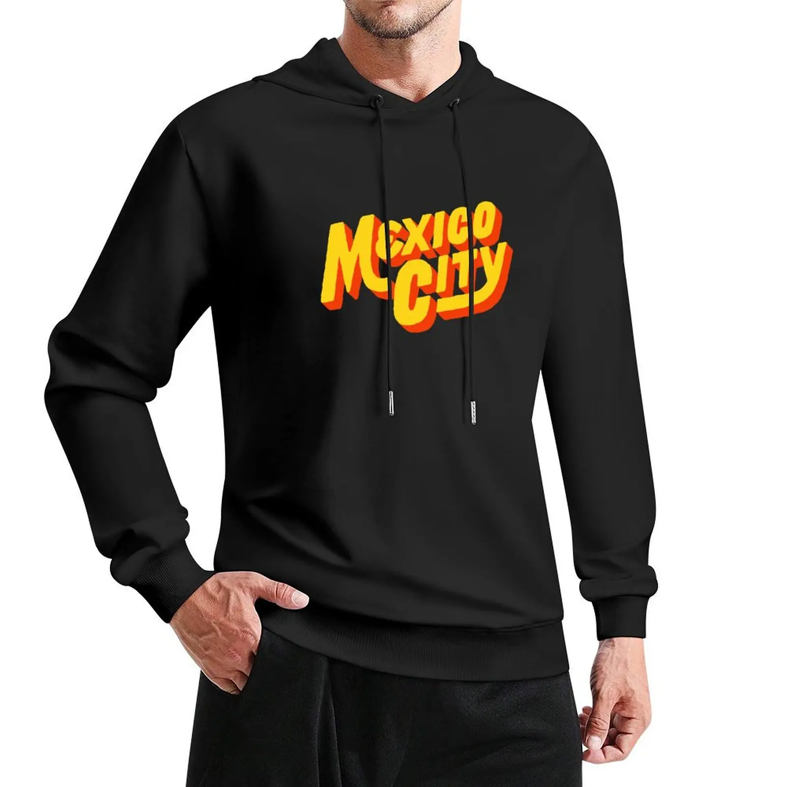 

Mexico City Lettering Pullover Hoodie men's clothing men wear new hooded tee