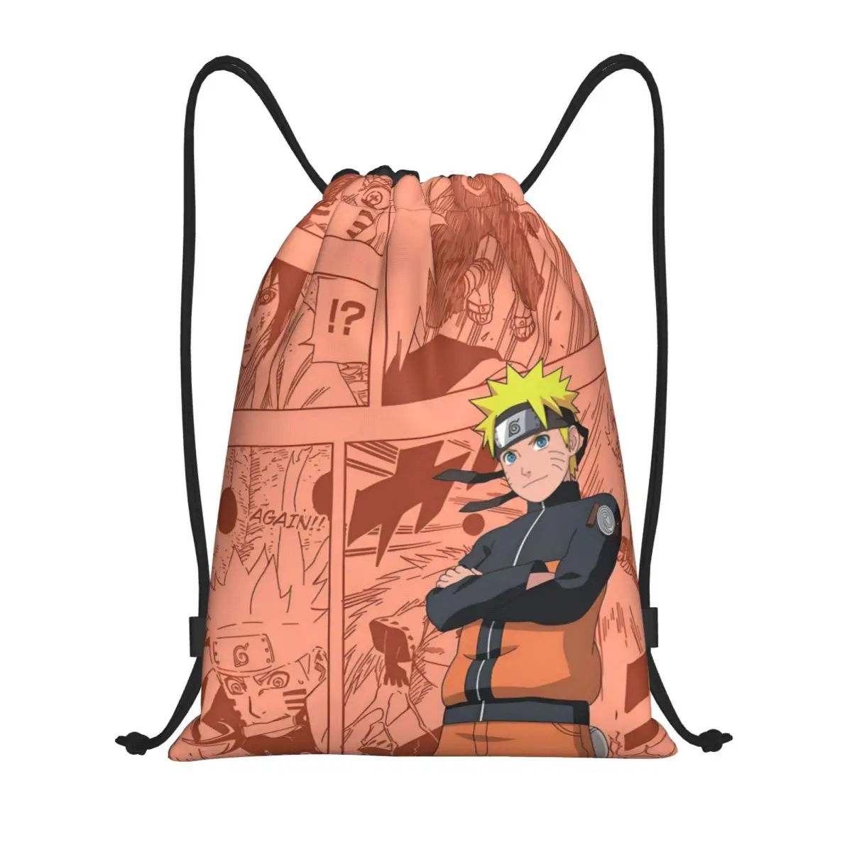 

Рюкзак-мешок U-Uzumaki N-Naruto с манга-принтом для женщин и мужчин, спортивный, портативный, для зала, аниме, мультяшный, для покупок