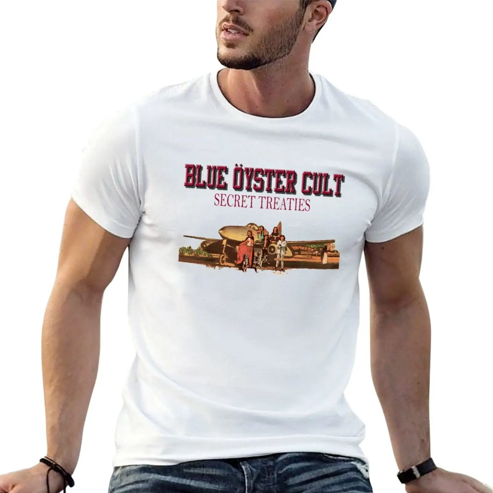 Футболка BOC Blue Oyster Cult Secret Treaties Color Album, изготовленная на заказ, премиум-класса, из мягкого легкого хлопка.