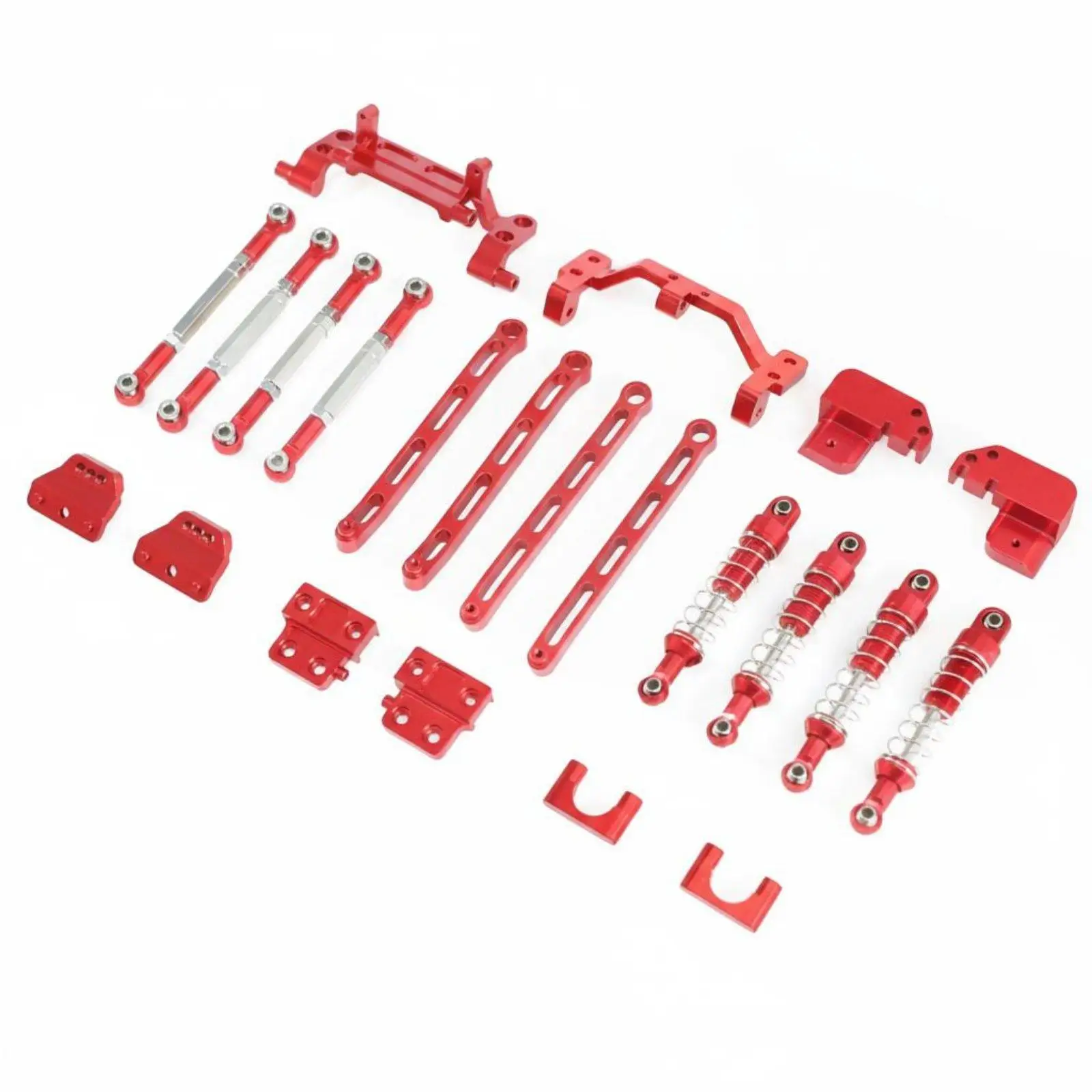 Metal 4-link shock absorber set for RC cars – Easy assembly – Front