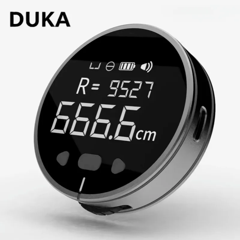 DUKA Q Electric Ruler Distance Meter Tape HD LCD Screen Ruler Tools Tape Measure Rangefinder Mini Portable Acc Measuring Device