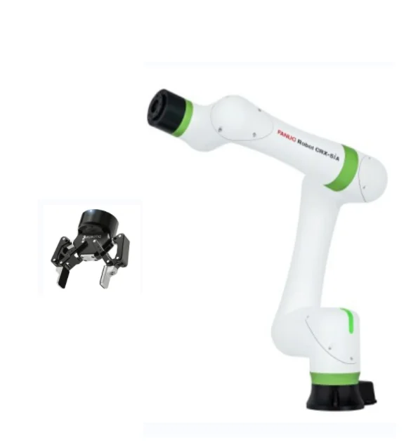 Flexible 6 Axis 5kg FANUC Cobot CRX-5iA Collaborative robot with Robotiq Gripping Robot Gripper