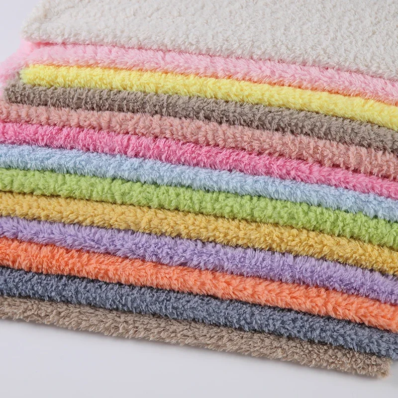 100x160cm Plain Artificial Plush Cloth Soft Comfortable Stretch Fur Fabric Faux By Meter for Clothing Coats Decoration Sewing