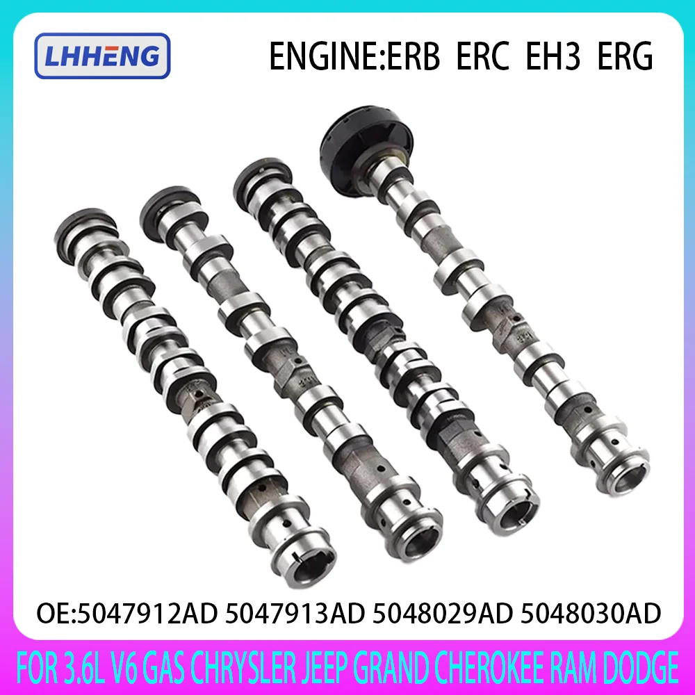 

3.6 Camshaft Kit Fits for Jeep Grand Cherokee Dodge Chrysler Ram 1500 3.6L GAS 2016-2024 5047912AD 5047913AD 5048029AD 5048030AD