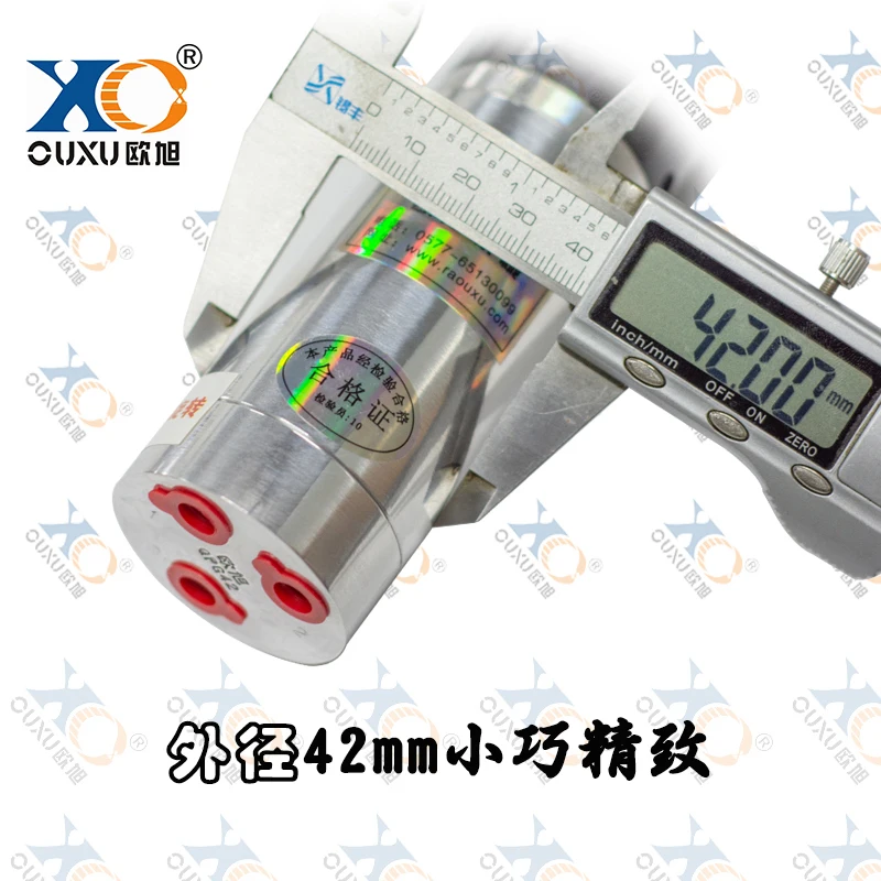 Imagem -05 - Ouxu Qpg42 Mini Motor Pneumático Pequeno à Prova de Explosões Industrial Stepless Velocidade Regulamento
