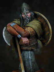 Resin Figure 1/10 ancient viking man bust Model Unassambled Unpainted Figure Building Kit