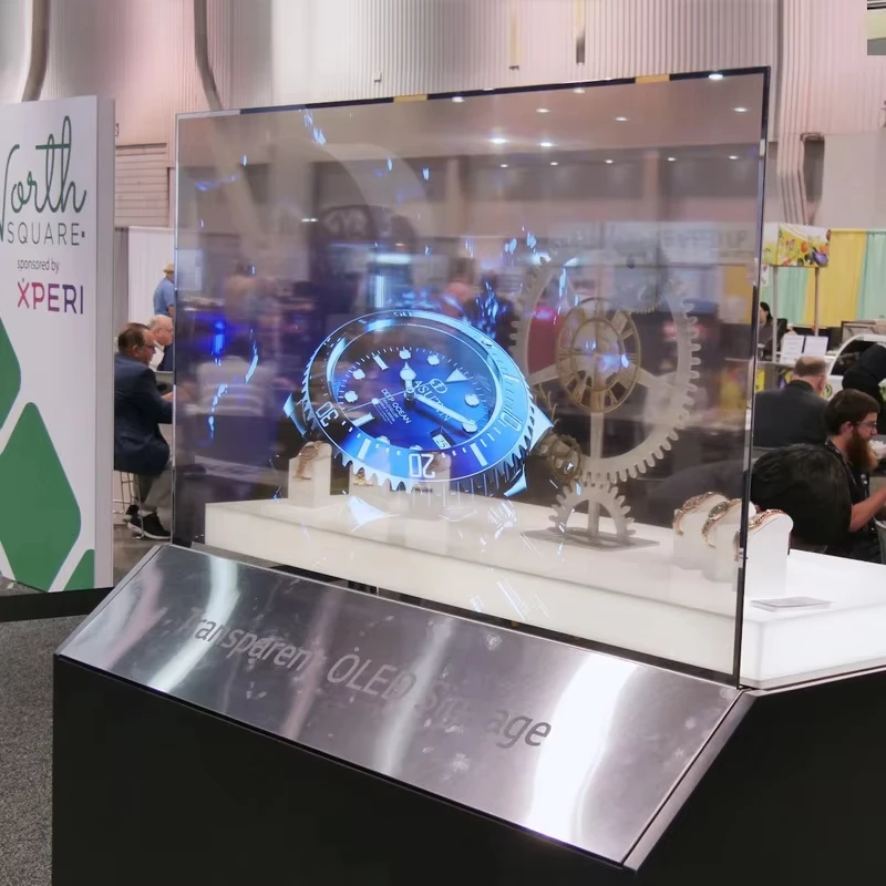 Transparenter Bildschirm Desktop Standing Digital Signage LG Smart TV Kreativer Touchscreen-Display-Monitor