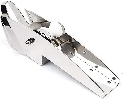 

MARINE AISI 316 Stainless Steel Hinged Self-Launching Bow Anchor Roller With Pivoting Dual-Roller 23''