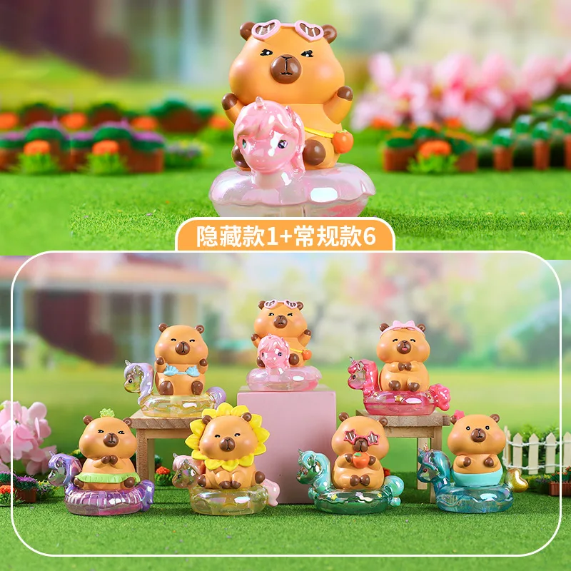 

Capybara Blind Box Kawaii Baby Capibara Anime Action Figure Toys Desktop Decoration Birthday Christmas Gift