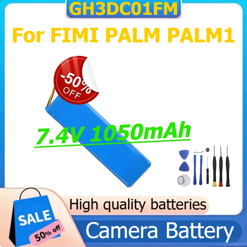 

GH3DC01FM Camera Battery For Xiaomi FIMI PALM PALM1 Pocket Cameras Digital Battery 7.4V 1050mAh +Tools