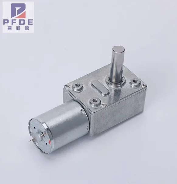 NEW Worm Gear Motor DC JGY370 6V 12V 24V 8MM D7 Shaft Gearbox Reducer Customized Self Lock Reverse Gearbox Length 25MM Low Speed