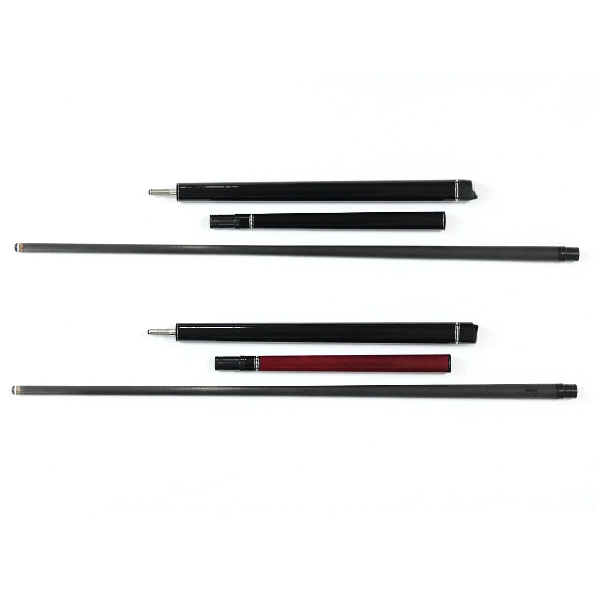 for Premium Quality black/red color 3 pieces 13mm tip carbon fiber 58 inch Billiard Pool Snooker Jump Break Cue for  Sale