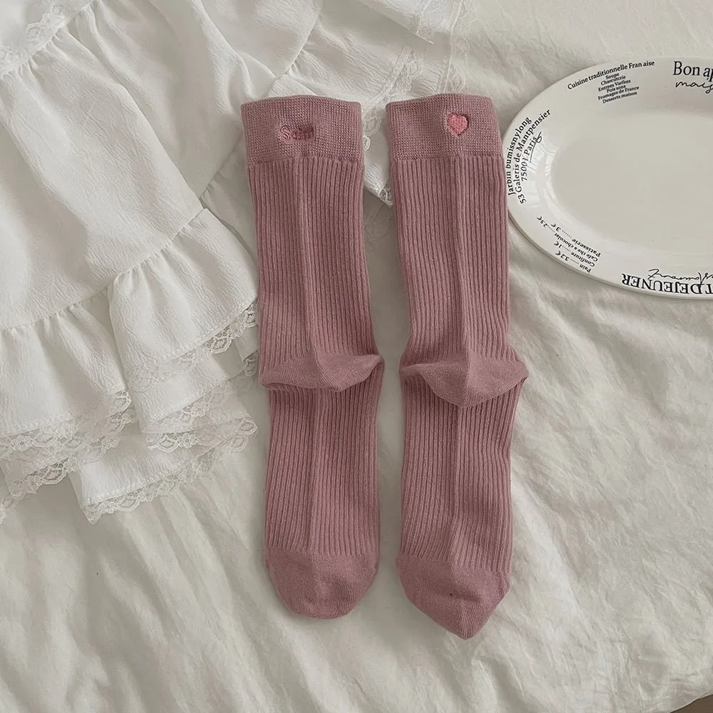 

Retro-style,Girly,Seamless,Versatile,Instagram-worthy,Leg-lengthening Mid-calf Socks