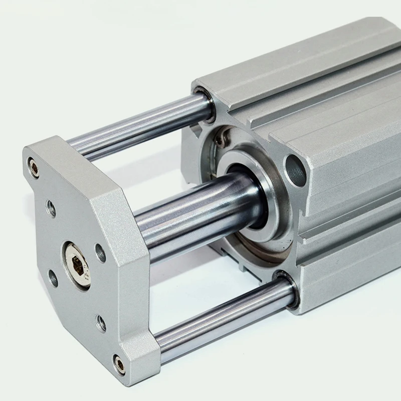 TACQ12/16/20/25/32/40/50/63mm Bore 5-100mm Stroke -S Thin Pneumatic Air Cylinder Three-Axis Three-Rod With Guide Rod Piston
