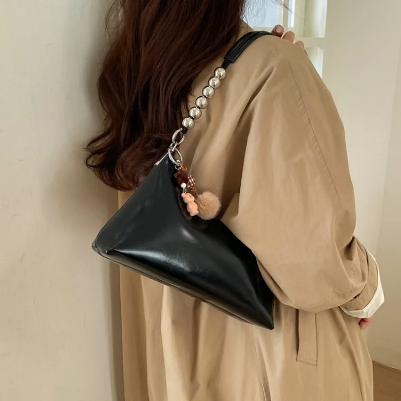 

Classic Casual Women Messenger Bag High End Leather Elegant Vintage Trendy Crossbody Tote Handbag