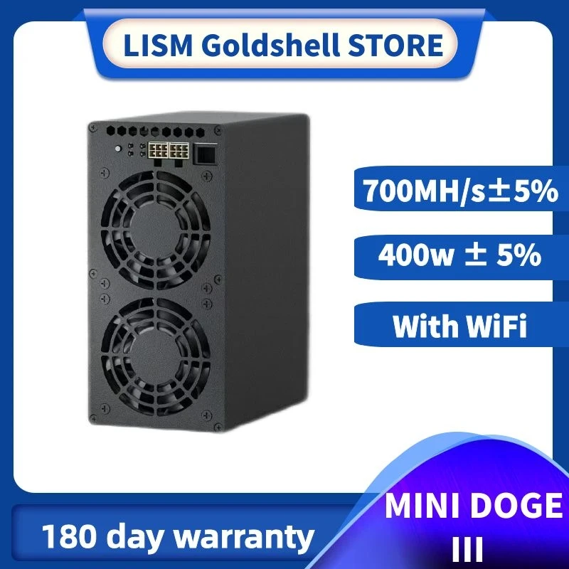 New Goldshell minidoge3 Miner 700M 400W LTC DOGE coin Miner Silent network goldshell mini doge 3