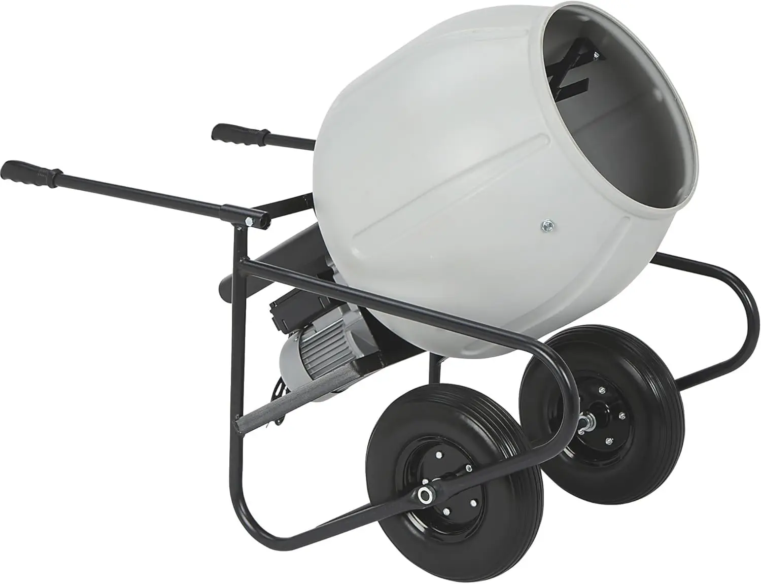 Klutch Portable Electric Cement Mixer -3.5 Cubic Ft. Poly Drum