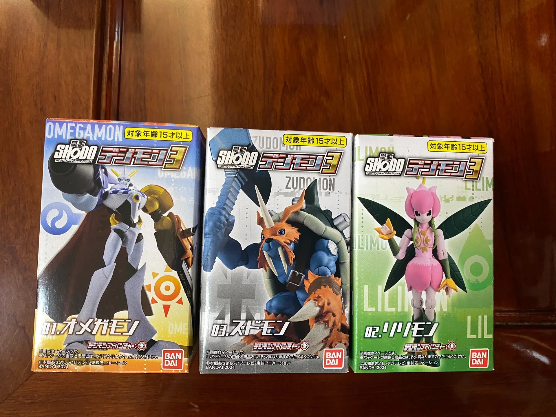 Originale Digimon Adventure Bandai SHODO 1-3 Figura Anime Modello Giocattolo Raccogliere Regalo d'azione