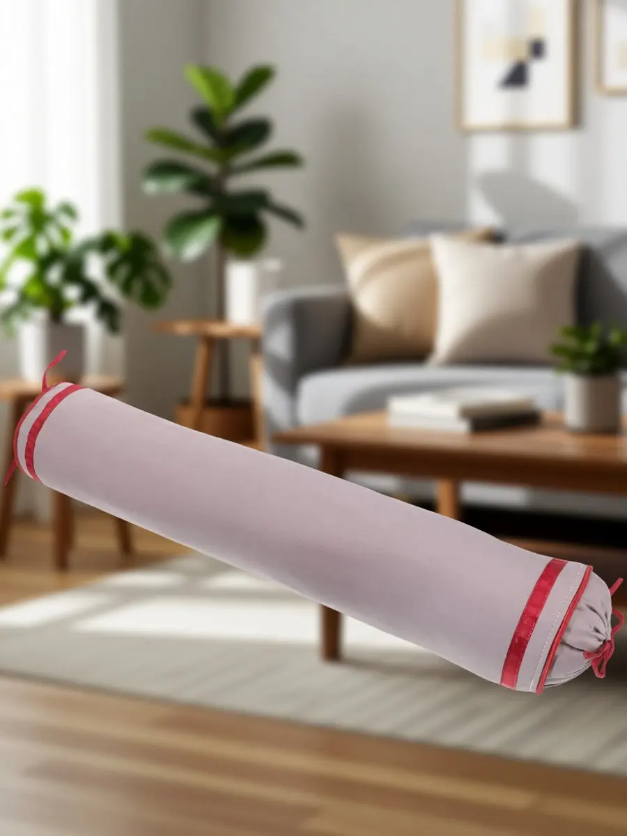 Cylindrical Neck Pillow Cover Soft Washable Cloth Pillowcase for Neck Roll Sofa Car Office Chair Cervical Support