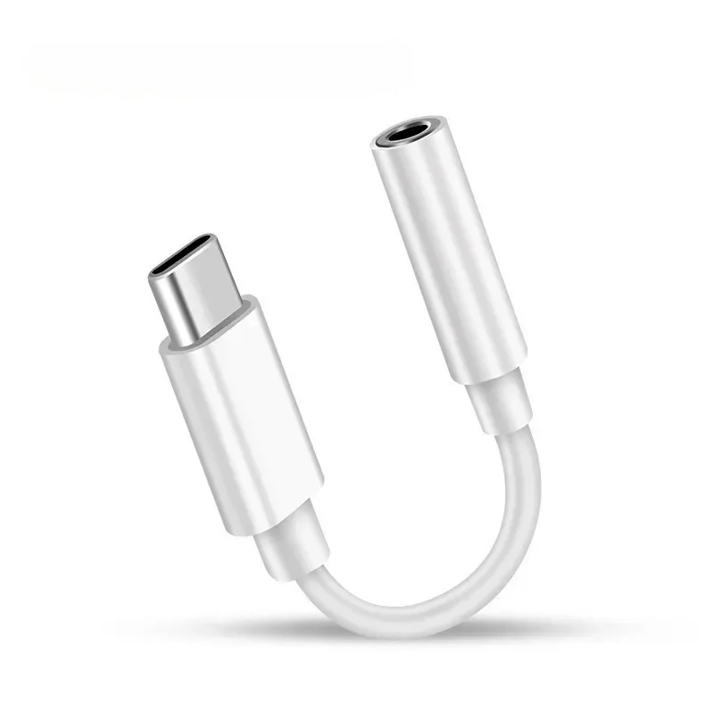 Typ-C 3,5-mm-Buchse Audio-Kabel tragbarer Typ-C-Headset-Adapter 10cm Kopfhörer-Kabel konverter Zubehör für Smartphones