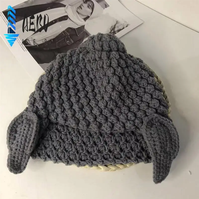 

AEB0-вязаные теплые шапки в форме Будды Татхагата, прочные зимние шапки для детей, девочек, мальчиков, женщин и мужчин