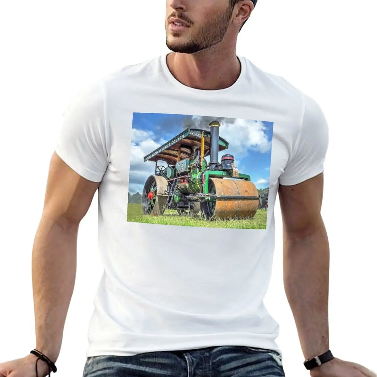 Marshall Steam Roller T-Shirt cotton t shirt man man t shirt heavy cotton man t shirt graphic T-shirt