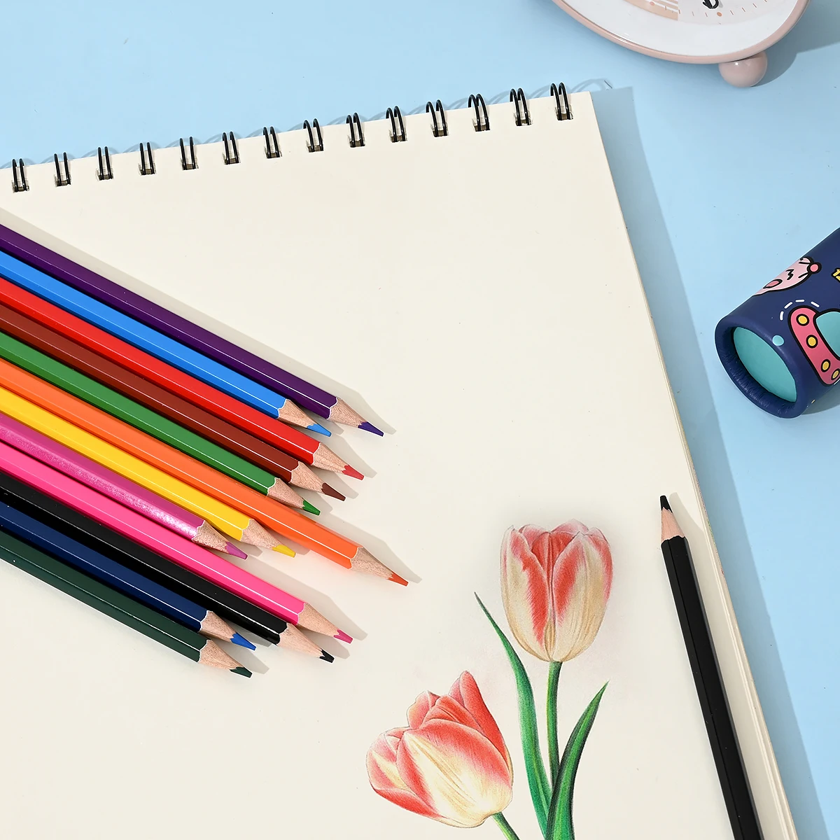 12/24/36/48 Vibrant Colors Pre-sharpened Colored Pencil Set Soft Core Art Drawing Pencils for Coloring,Sketching and Painting
