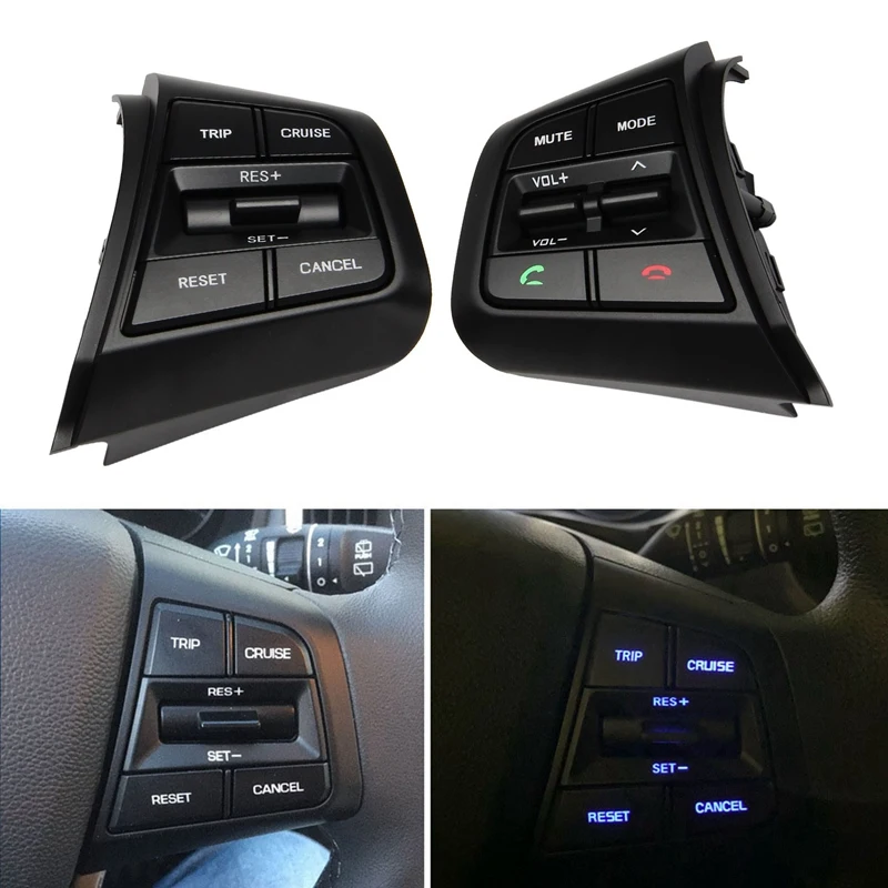 

1 пара боковых кнопок круиз-контроля на руле для Hyundai Creta IX25 1.6L 96710-C9000 96710C9000