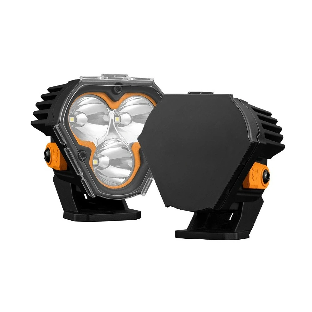 3 Inch A-pillar Triangular Spotlight Waterproof Car Auxiliary Light LED Off-road Vehicle Work Light