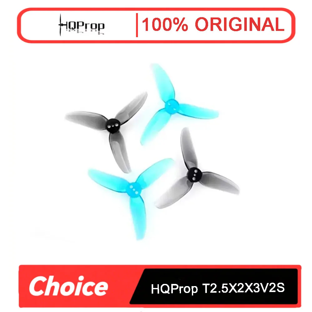 

HQPROP 10Pairs T2.5X2X3V2S 2.5" 3-Blade PC Props for FPV Racing & Freestyle - Toothpick & Cinewhoop Ducted Drones