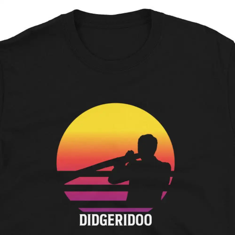 Vintage Didgeridoo Player T Shirt For Man Woman Aborigines Aboriginal Instrument Australia Native Music Lover