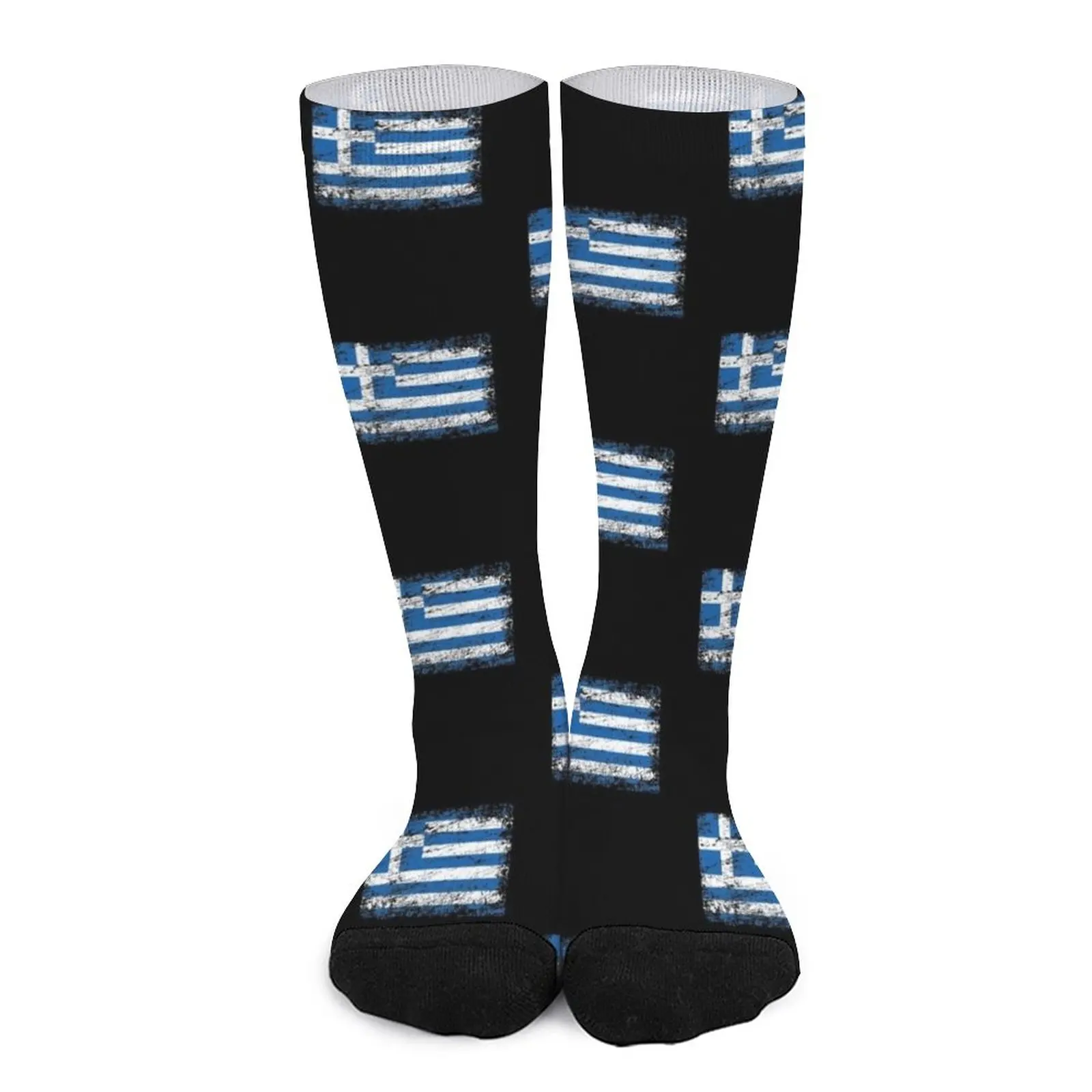 Greece Greek ensign flag used look Socks Running socks man Funny socks black socks Womens socks