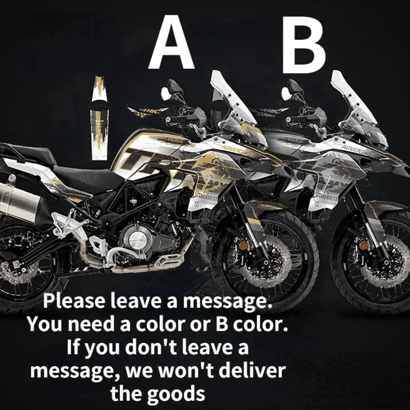 For Benelli TRK502 TRK 502 TRK502X TRK 502X TRK Motorcycle Headlight Fairing Stickers Emblems