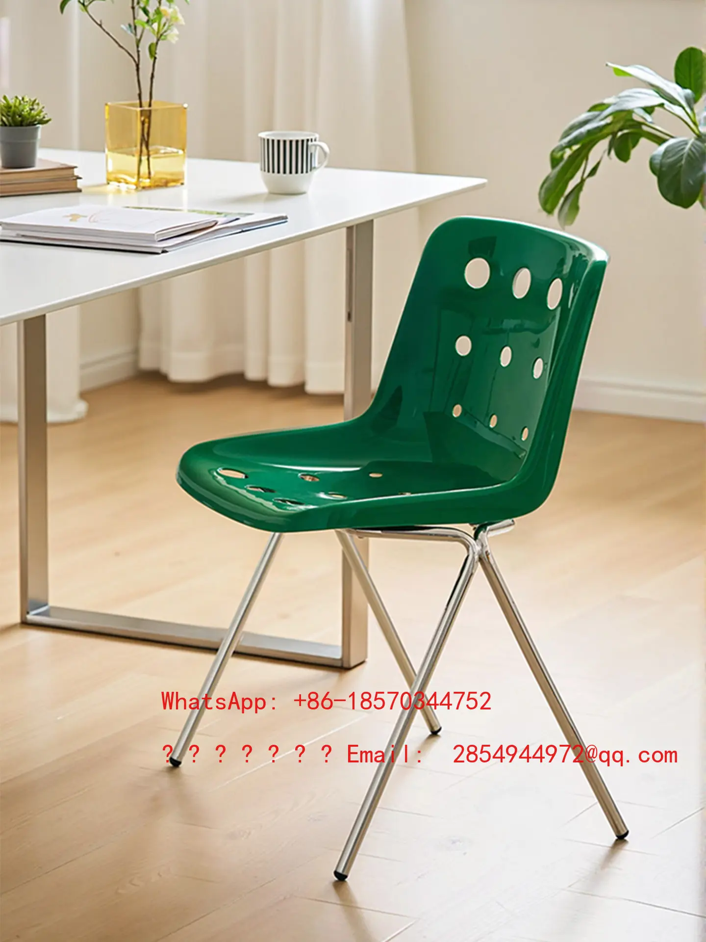 

2026 Минималистичный стул Cheese Chair, утолщенный пластиковый обеденный стул для дома, легкий люкс, премиум-класс, со спинкой
