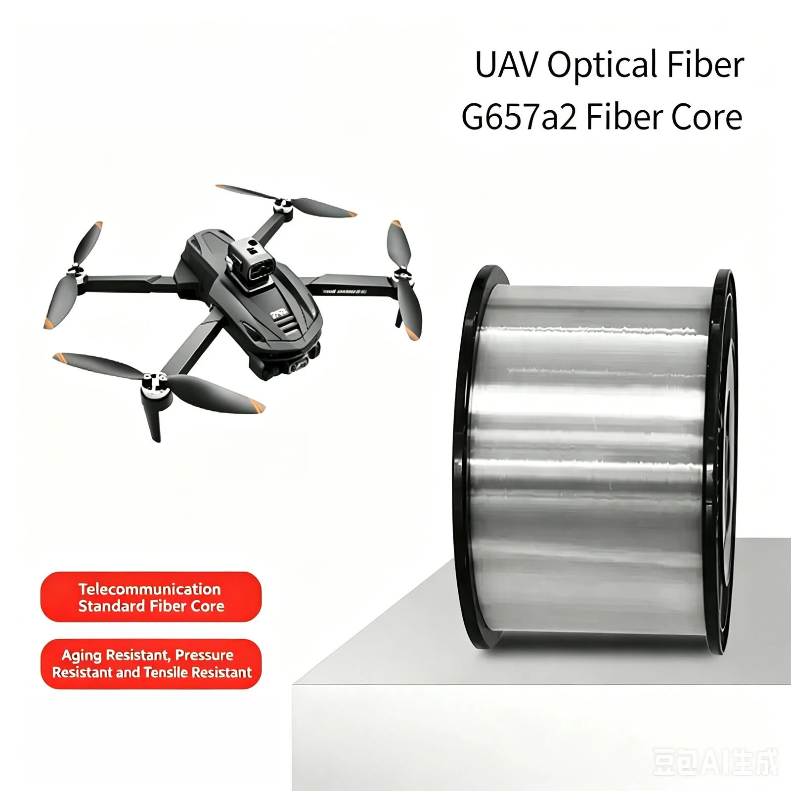 

0.25mm unmanned aerial vehicle optical fiber G657A2 bare fiber single-mode optical fiber unmanned fiber cable test optical fiber
