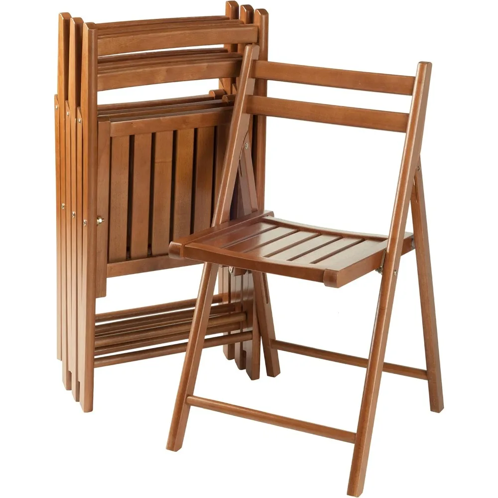 Robin 4-PC Folding Set Teak Chair, 17.64 x 20.1 x 32.28