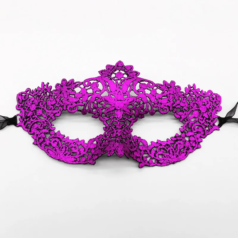 Women Sexy Hollow Lace Mask Exotic Princess Face Mask Costume Nightclub Queen Eye Mask Masquerade Party Cosplay Prom Props