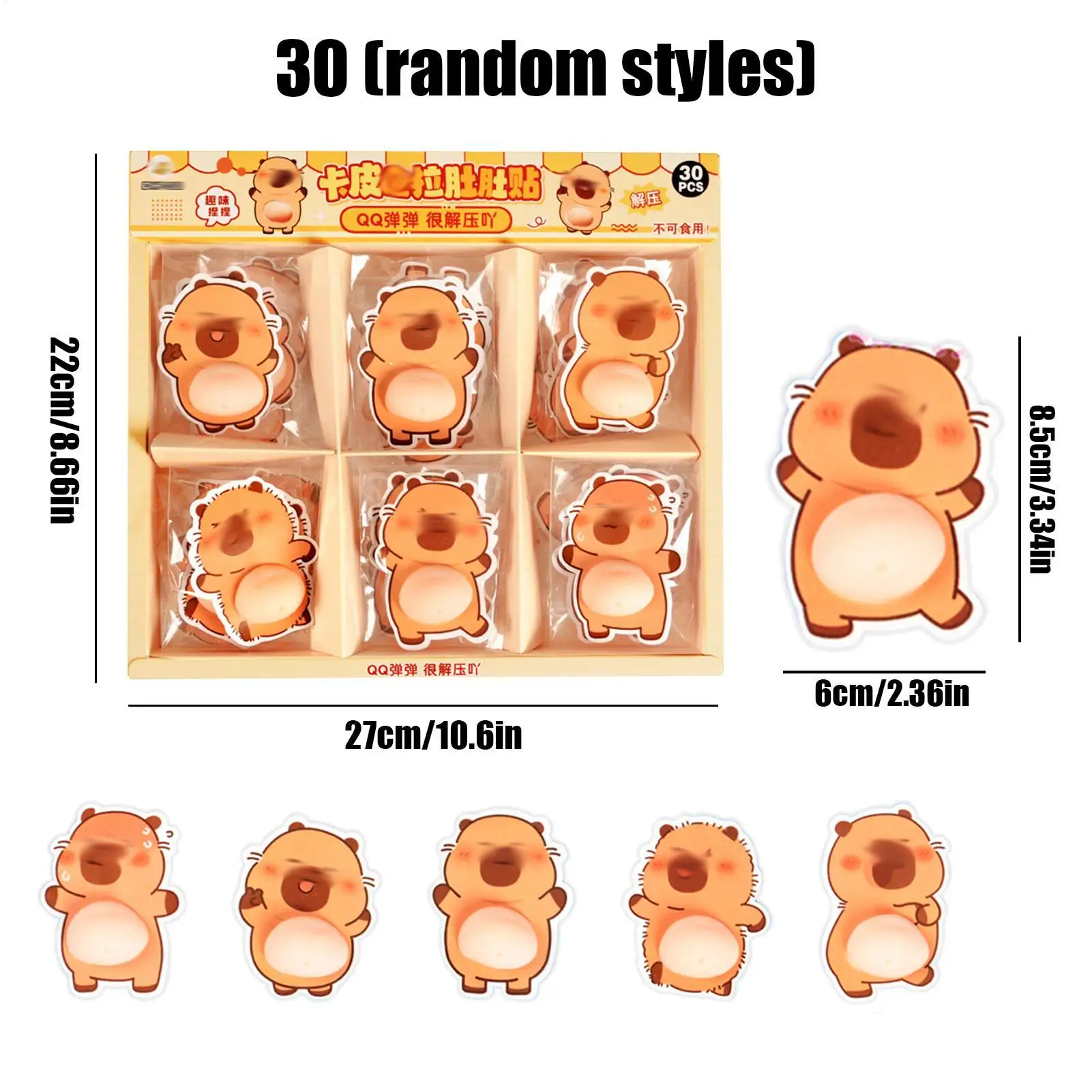 Urocze naklejki ze zwierzętami, 30 sztuk, urocze naklejki 3D, miękkie zabawki dla dzieci, naklejki z kreskówkowymi zwierzętami do notatników, podręczników, piórników, tabletów.