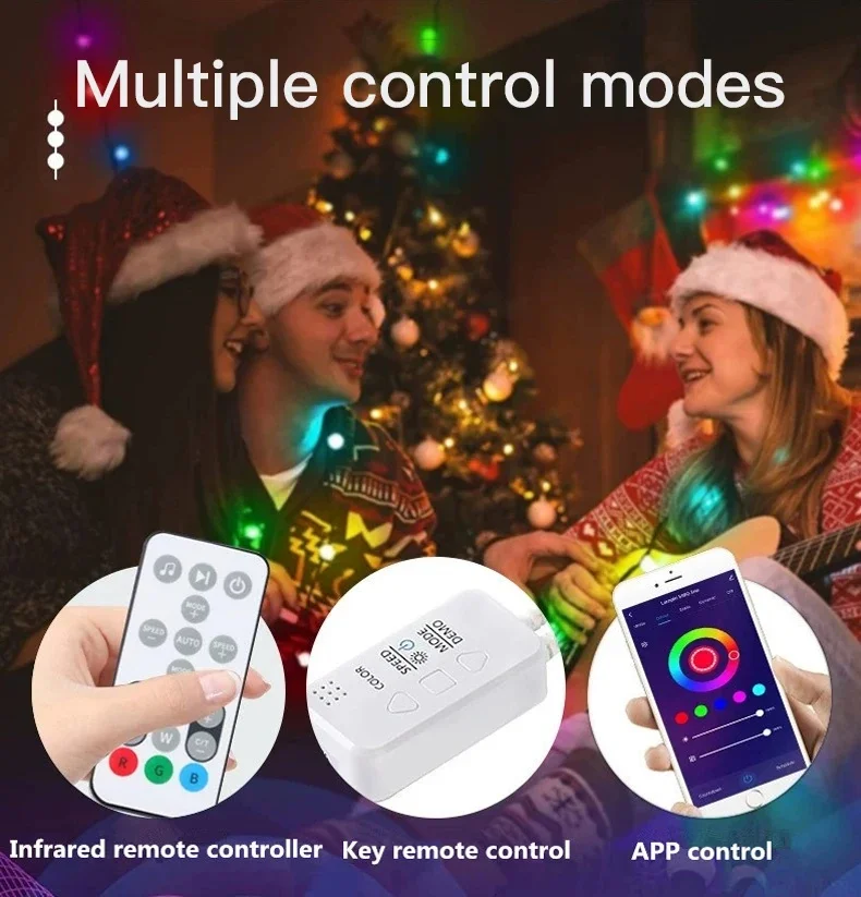 5M/10M Tuya Wifi Smart Life APP Smart LED Light String Fairy Lights For Garden Christmas Festival Decor Outdoor Indoor