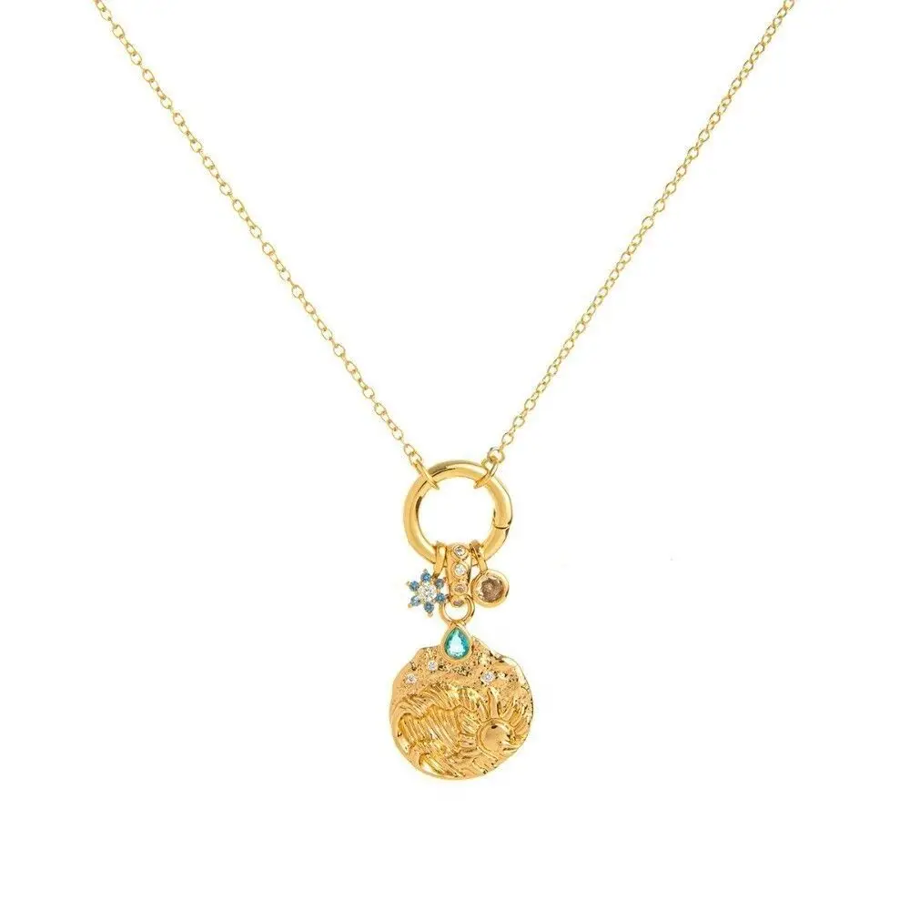 패션 메탈 딸기 목걸이 방수 골드 컬러 펜던트 목걸이 우아한 크리스탈 체인 초커