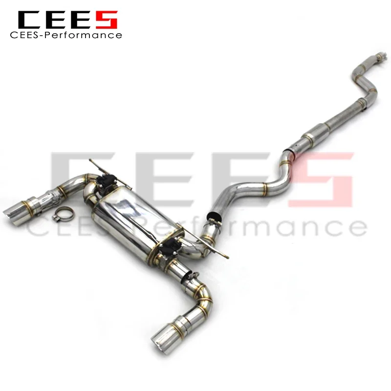 CEES Catback Exhaust For BMW 340i  340 3.0T 2016-2023 Stainless Steel 304 Car Exhaust pipe Acoustical Damper