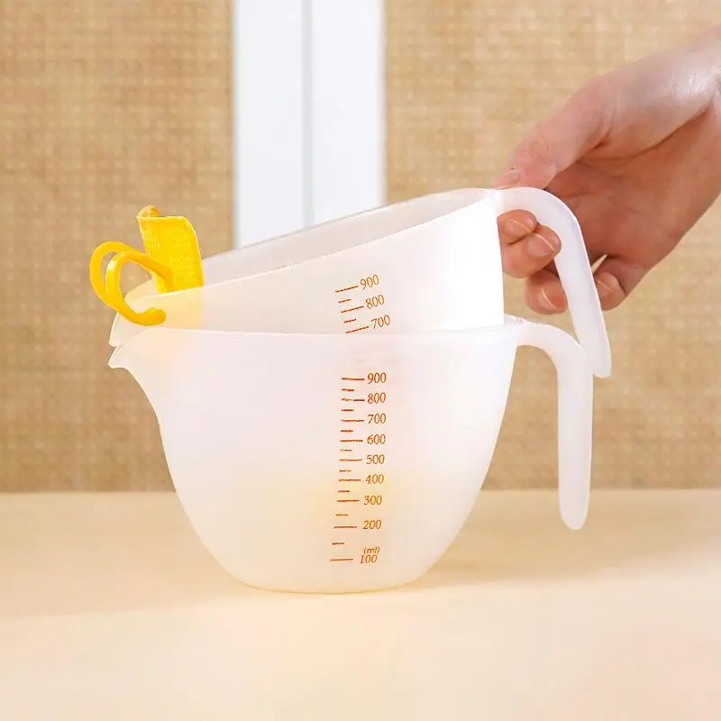 Cake Decorating Mixing Bowl with Measuring Cup, Frosting Color Mixing Container for Cream, Icing, Sugar Paste & Home Baking