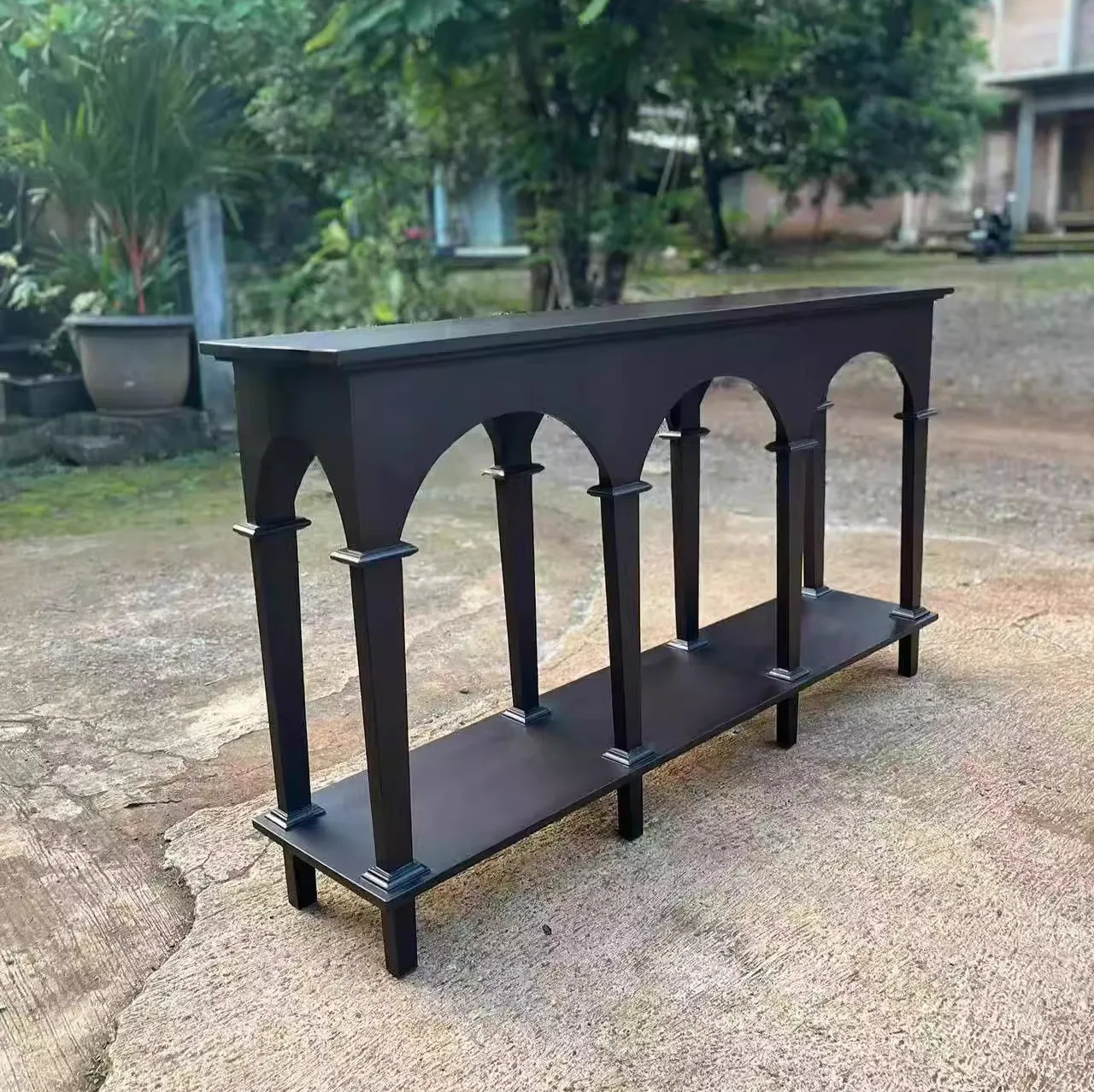 

mn Retro Distressed Modern Simple Console Table Sofa Back Display Table Suitable for Home Entrance Hotel Corridor or Foyer@