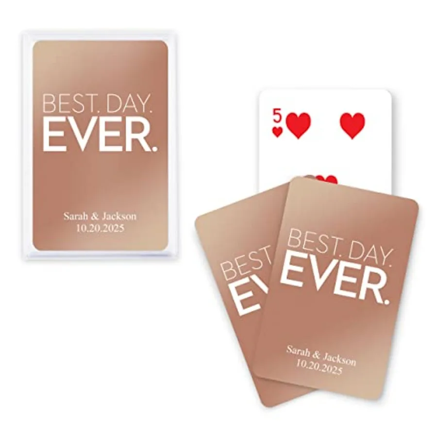 

Customizable Metallic Printed Playing Cards for Party Games Magic Tricks and Special Events Premium Quality with Shimmering Fin