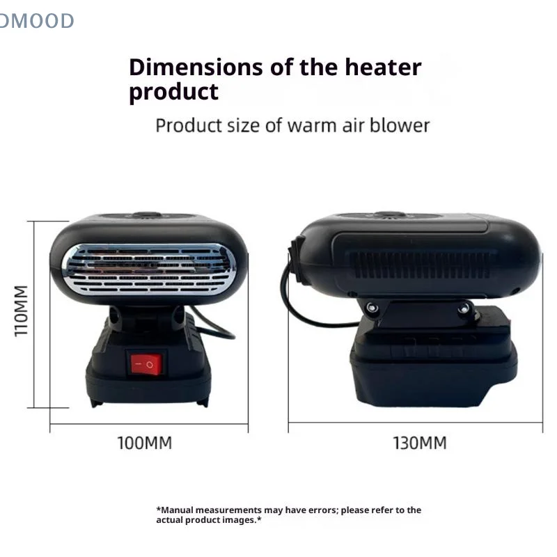 

[CR] 1 шт. 21 В литий-ионные аккумуляторы, подогреватель воздуха/охлаждающий вентилятор, беспроводной зимний автомобильный обогреватель, 2 USB-порта для зарядки телефона