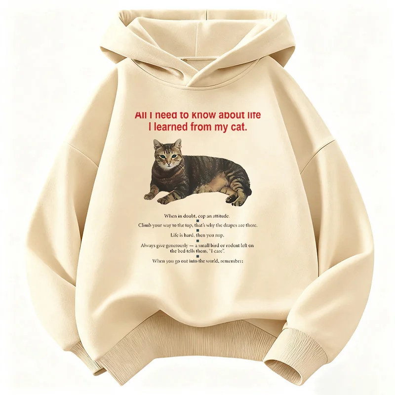 Hip-Hop Hoodie für Kinder mit Katzenmotiv, Niedlicher Harajuku-Pullover für Jungen und Mädchen, Herbst-Winter Casual Kapuzenpullover