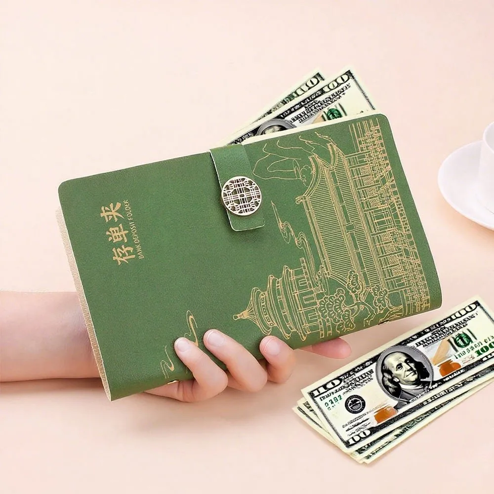 새로운 돈 절약 돈 절약 노트북 방수 PU 기념 컬렉션 도서 재사용 가능한 스토리지 도서 예산 바인더