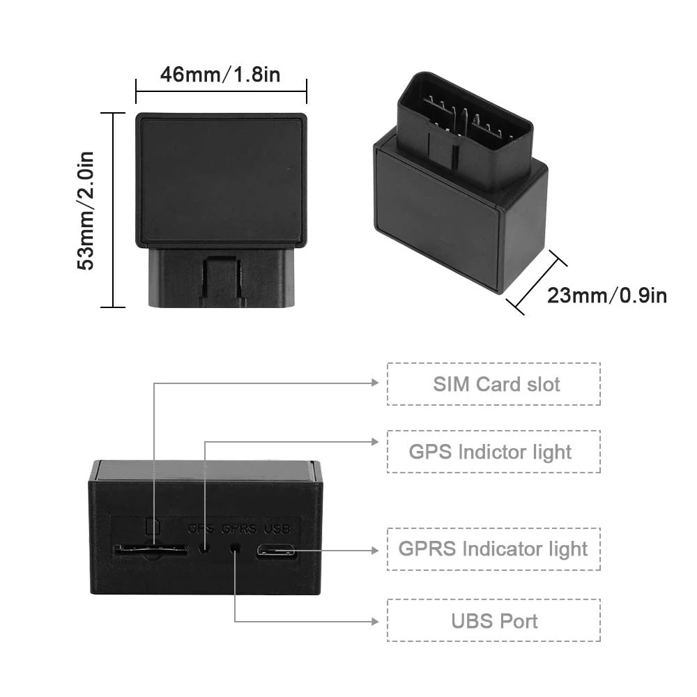 

Портативный GPS-трекер TK816 TKSTAR Mini с поддержкой OBDII 2G/4G для автомобилей, бесплатное приложение и веб-доступ на всю жизнь.