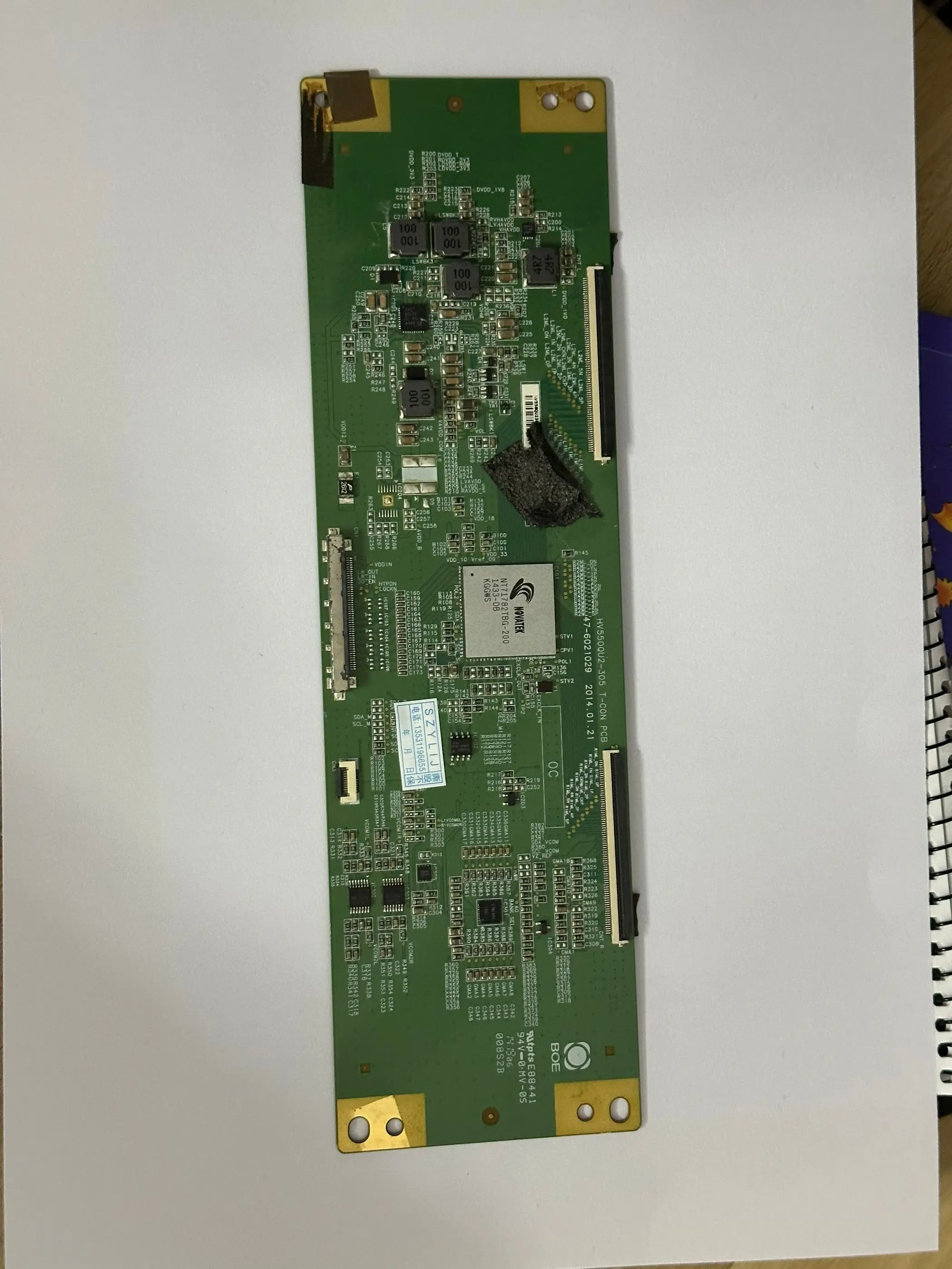 Original para 55CE1168R3, placa lógica 47-6021029, ponto de contato hv550qu2-305